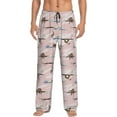 thumbnail image 1 of Gukieu Cloud Sloth Print Men's Home Trousers, Elastic Drawstring Home Pajamas Clothing Suitable for Adult Men-Small, 1 of 6