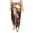 thumbnail image 1 of Gukieu Colorful Abstract Eagle Print Women's Home Trousers, with Pockets and Drawstring Pajamas, Home Pajamas, Sleepwear-XX-Large, 1 of 6