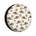thumbnail image 1 of Gukieu Colorful Armadillos1 Print Car Tire Cover, Adjustable Waterproof and Dustproof Tire Protection Cover, Suitable for SUV, Truck, Van-16 inch, 1 of 6