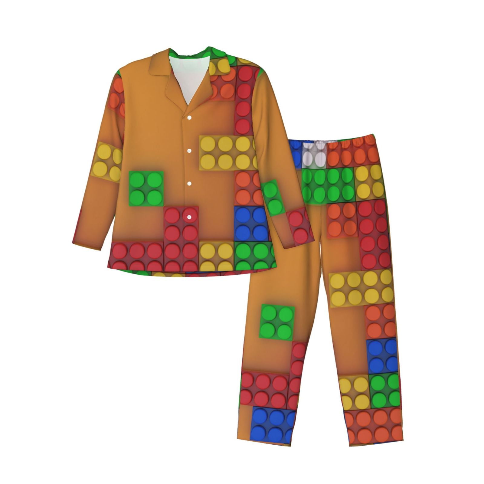 2 Piece Boys Busy Building Short Pajamas