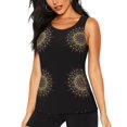 thumbnail image 1 of Gukieu Colorful Mandala Print Women's Quick-drying Fitness Vest, Round Neck Sleeveless Fitness T-shirt, Suitable for Yoga, Sports-Small, 1 of 7