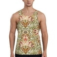 thumbnail image 1 of Gukieu Colorful Paisley Print Men's Quick Dry Fitness Vest, Round Neck Sleeveless Fitness Bodybuilding Top-XX-Large, 1 of 7
