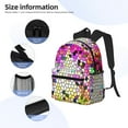 thumbnail image 1 of Gukieu Colorful Tie Dye Stained Glass 3 Print Backpack, Waterproof Backpack with Adjustable Shoulder Straps, Suitable for Campus, Business, Travel, Unisex, 1 of 6