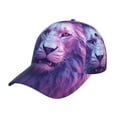 thumbnail image 1 of Gukieu Cool Lion Head Prin Baseball Cap, Adjustable Sweat-wicking Daily,Travel, Sports Cap, Unisex, 1 of 6