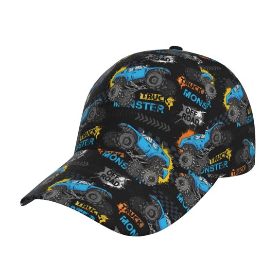Gukieu Cool Off-Road Vehicle Prin Baseball Cap, Adjustable Sweat-wicking Daily,Travel, Sports Cap, Unisex