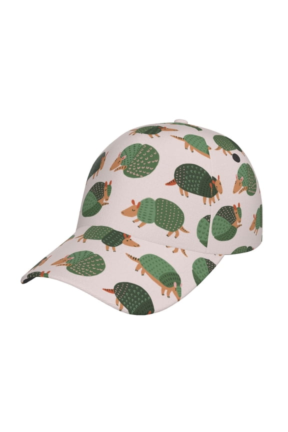 Cute Armadillo Prin Baseball Cap, Adjustable Sweat-wicking Daily,Travel, Sports Cap, Unisex