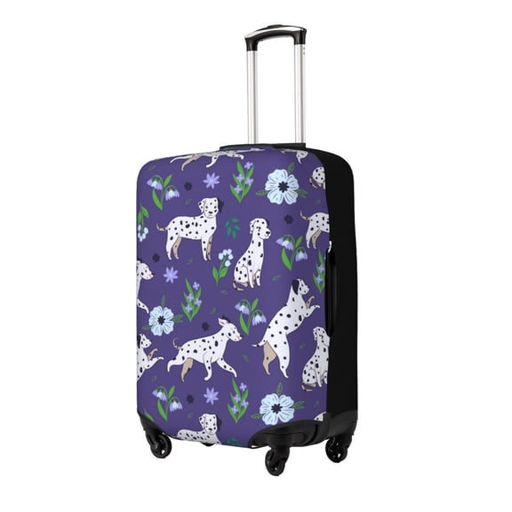 Gukieu Cute Dog Print Suitcase Protective Cover, Elastic Zipper Buckle Suitcase Protective Cover, Suitable for Travel, Business Trip-Medium