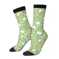 thumbnail image 1 of Gukieu Cute Frog2 Print Contrast Color Mid-calf Socks, Sweat-wicking Athletic Socks, Unisex Clothing Accessories, 1 of 6