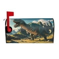 thumbnail image 1 of Gukieu Cute Green Dinosaur Blue Sky Print Magnetic Mailbox Cover, Sun-proof and Waterproof Home Yard Mailbox Cover-25.5x21 in, 1 of 8