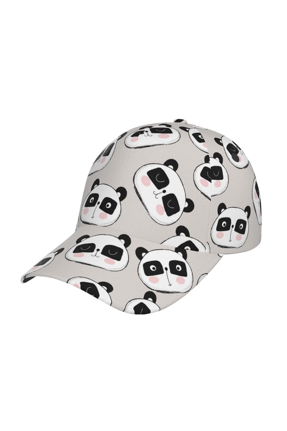 Cute Panda Prin Baseball Cap, Adjustable Sweat-wicking Daily,Travel, Sports Cap, Unisex
