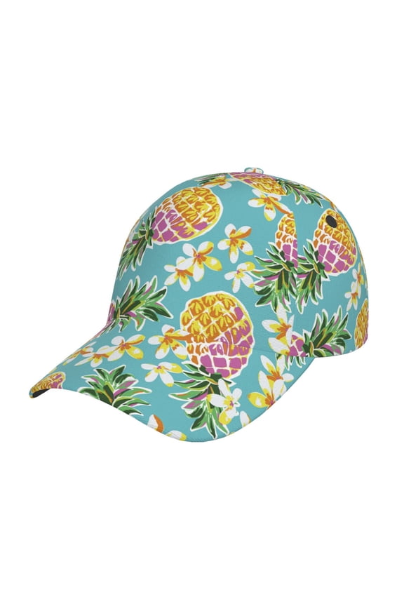Cute Pineapples Prin Baseball Cap, Adjustable Sweat-wicking Daily,Travel, Sports Cap, Unisex