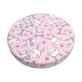 thumbnail image 1 of Gukieu Cute Rabbit Flower Print Round Chair Cover, Dust-proof and Non-slip Bar Chair Protective Cover, Suitable for Bars, Restaurants, Offices-13 inch, 1 of 7