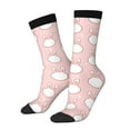 thumbnail image 1 of Gukieu Cute Rabbit Print Contrast Color Mid-calf Socks, Sweat-wicking Athletic Socks, Unisex Clothing Accessories, 1 of 6