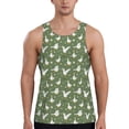thumbnail image 1 of Gukieu Cute goose Print Men's Quick Dry Fitness Vest, Round Neck Sleeveless Fitness Bodybuilding Top-, 1 of 7