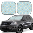 thumbnail image 1 of Gukieu Daisies Flowers Print Car Windshield Sun Visor, Foldable Anti-UV Car Sun Visor Suitable for Vans, Trucks Car Accessories-Large, 1 of 6