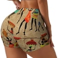 thumbnail image 1 of Gukieu Dancing African Women Print Women's Sports Shorts, Elastic Waist High Stretch Running Yoga Gym Sweatpants-Medium, 1 of 8