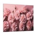 thumbnail image 1 of Gukieu Delicate Pink Carnations Print Canvas Decorative Hanging Painting, Waterproof Art Wall Decoration with Frame, Suitable for Living Room, Bedroom, 1 of 6