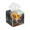 thumbnail image 1 of Gukieu Desert Monkeys Drive Print Leather Tissue Box, PVC Waterproof Velcro Opening and Closing Square Tissue Box Holder, Suitable for Home and Office Decoration, 1 of 7