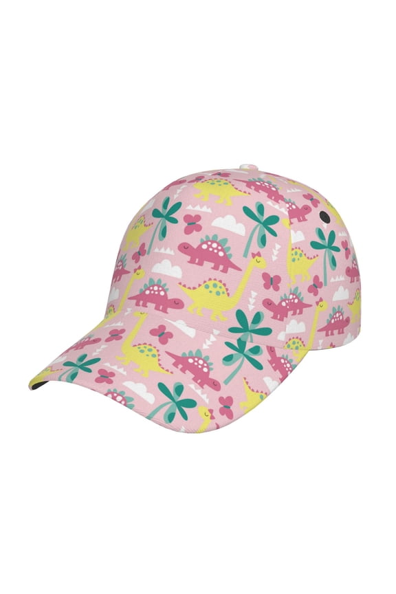 Dinosaur Prin Baseball Cap, Adjustable Sweat-wicking Daily,Travel, Sports Cap, Unisex