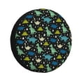 thumbnail image 1 of Gukieu Dinosaur Print Car Tire Cover, Adjustable Waterproof and Dustproof Tire Protection Cover, Suitable for SUV, Truck, Van-17 inch, 1 of 6