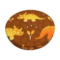 thumbnail image 1 of Gukieu Dinosaurs and Leaves Print Round Chair Cover, Dust-proof and Non-slip Bar Chair Protective Cover, Suitable for Bars, Restaurants, Offices-12 inch, 1 of 7