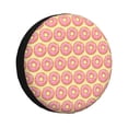 thumbnail image 1 of Gukieu Donuts With Pink Glaze Print Car Tire Cover, Adjustable Waterproof and Dustproof Tire Protection Cover, Suitable for SUV, Truck, Van-15 inch, 1 of 6