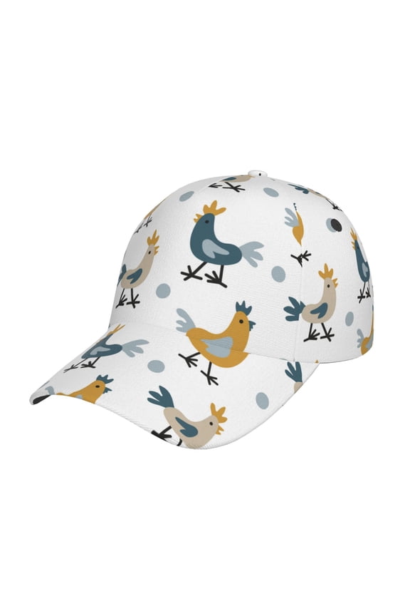 Farm Roosters Prin Baseball Cap, Adjustable Sweat-wicking Daily,Travel, Sports Cap, Unisex