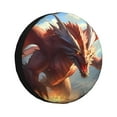 thumbnail image 1 of Gukieu Ferocious Dragon Fury Print Car Tire Cover, Adjustable Waterproof and Dustproof Tire Protection Cover, Suitable for SUV, Truck, Van-15 inch, 1 of 6