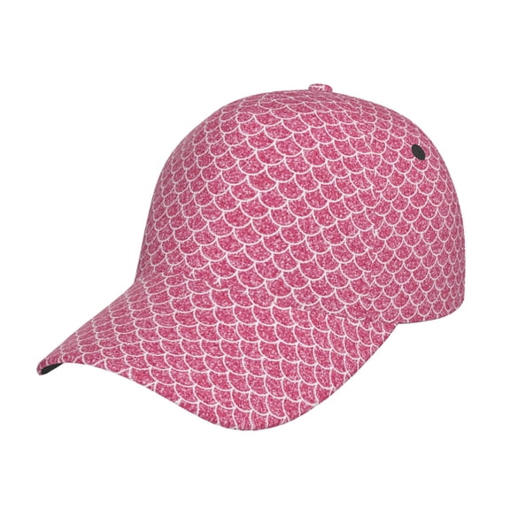 Gukieu Fish Scales Prin Baseball Cap, Adjustable Sweat-wicking Daily,Travel, Sports Cap, Unisex