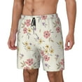 thumbnail image 1 of Gukieu Floral Print Men's Double Layer Sports Swim Trunks, Quick Dry Adjustable Waist Swim Shorts Swimwear-X-Large, 1 of 6