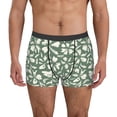 thumbnail image 1 of Gukieu Flowers With Leaves Print Men's Boxer Briefs, High Elastic Moisture Wicking Boxer Briefs Underwear-Medium, 1 of 5