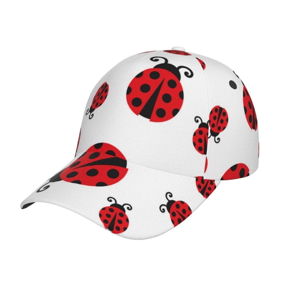 Gukieu Fly Flying Ladybug Prin Baseball Cap, Adjustable Sweat-wicking Daily,Travel, Sports Cap, Unisex