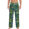 thumbnail image 1 of Gukieu Forest Flora And Fauna Print Men's Home Trousers, Elastic Drawstring Home Pajamas Clothing Suitable for Adult Men-Medium, 1 of 6