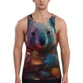 thumbnail image 1 of Gukieu Forest Koala Print Men's Quick Dry Fitness Vest, Round Neck Sleeveless Fitness Bodybuilding Top-XX-Large, 1 of 7