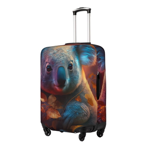 Gukieu Forest Koala Print Suitcase Protective Cover, Elastic Zipper Buckle Suitcase Protective Cover, Suitable for Travel, Business Trip-Small