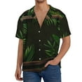 thumbnail image 1 of Gukieu Framed Greenery Wall Art Print Men's Short-sleeved Shirts, Button-down Pocket Shirts, T-shirts, Beach Vacation Travel Summer Clothing-3X-Large, 1 of 5