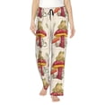 thumbnail image 1 of Gukieu Frog Sitting On Mushroom Print Women's Home Trousers, with Pockets and Drawstring Pajamas, Home Pajamas, Sleepwear-Large, 1 of 6