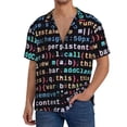 thumbnail image 1 of Gukieu Function Source Code1 Print Men's Short-sleeved Shirts, Button-down Pocket Shirts, T-shirts, Beach Vacation Travel Summer Clothing-Medium, 1 of 5