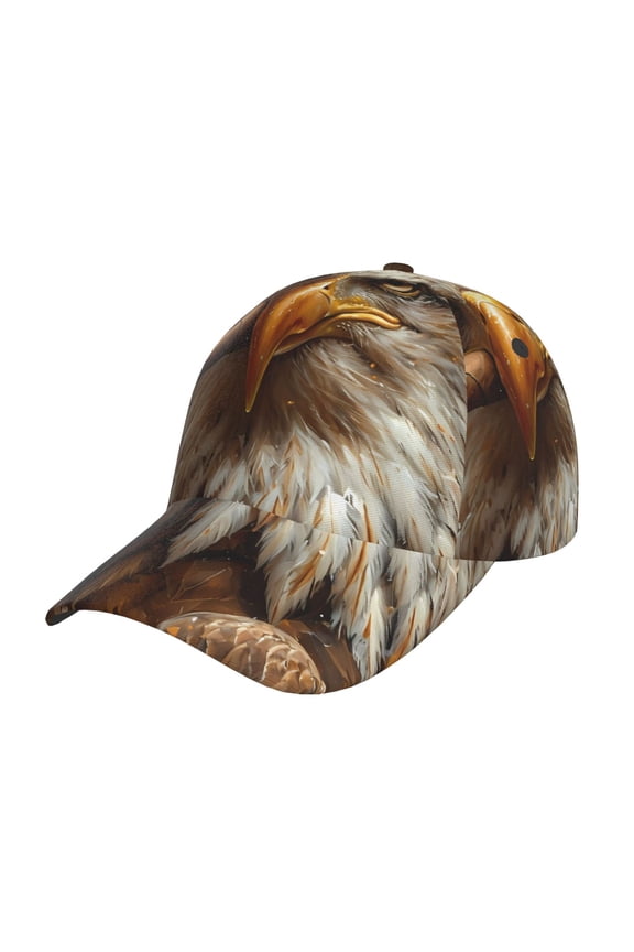 Funny Bald Eagle Prin Baseball Cap, Adjustable Sweat-wicking Daily,Travel, Sports Cap, Unisex