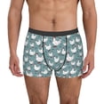 thumbnail image 1 of Gukieu Funny Chicken Print Men's Boxer Briefs, High Elastic Moisture Wicking Boxer Briefs Underwear-Medium, 1 of 5