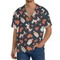 thumbnail image 1 of Gukieu Funny Dogs Print Men's Short-sleeved Shirts, Button-down Pocket Shirts, T-shirts, Beach Vacation Travel Summer Clothing-Large, 1 of 5