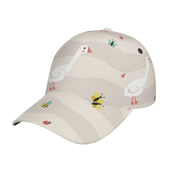 Gukieu Funny Goose1 Prin Baseball Cap, Adjustable Sweat-wicking Daily,Travel, Sports Cap, Unisex