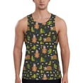 thumbnail image 1 of Gukieu Funny Sloths In The Forest Print Men's Quick Dry Fitness Vest, Round Neck Sleeveless Fitness Bodybuilding Top-Small, 1 of 7