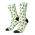 thumbnail image 1 of Gukieu Funny Toad Print Contrast Color Mid-calf Socks, Sweat-wicking Athletic Socks, Unisex Clothing Accessories, 1 of 6