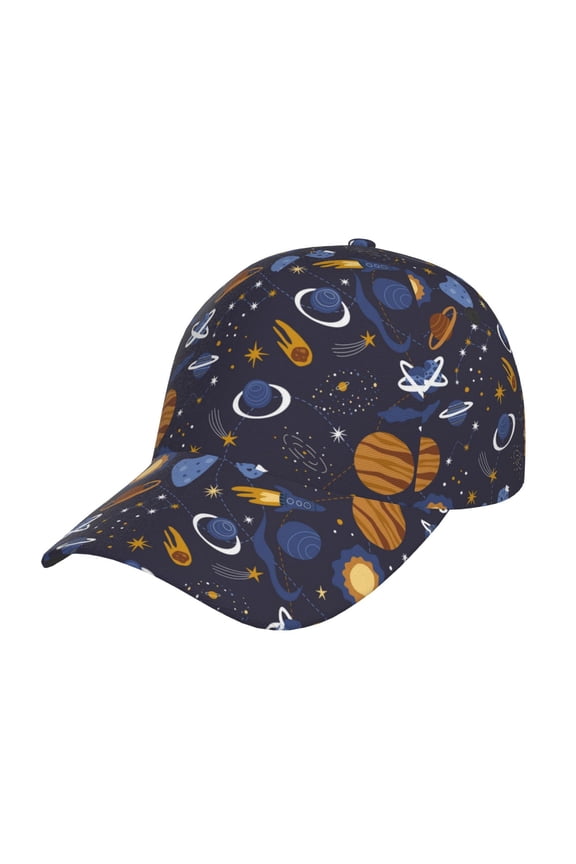 Galaxy Prin Baseball Cap, Adjustable Sweat-wicking Daily,Travel, Sports Cap, Unisex