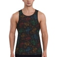 thumbnail image 1 of Gukieu Gamepad Joystick Game Print Men's Quick Dry Fitness Vest, Round Neck Sleeveless Fitness Bodybuilding Top-3X-Large, 1 of 7