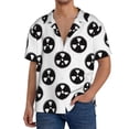 thumbnail image 1 of Gukieu Gear Tools Print Men's Short-sleeved Shirts, Button-down Pocket Shirts, T-shirts, Beach Vacation Travel Summer Clothing-Medium, 1 of 5