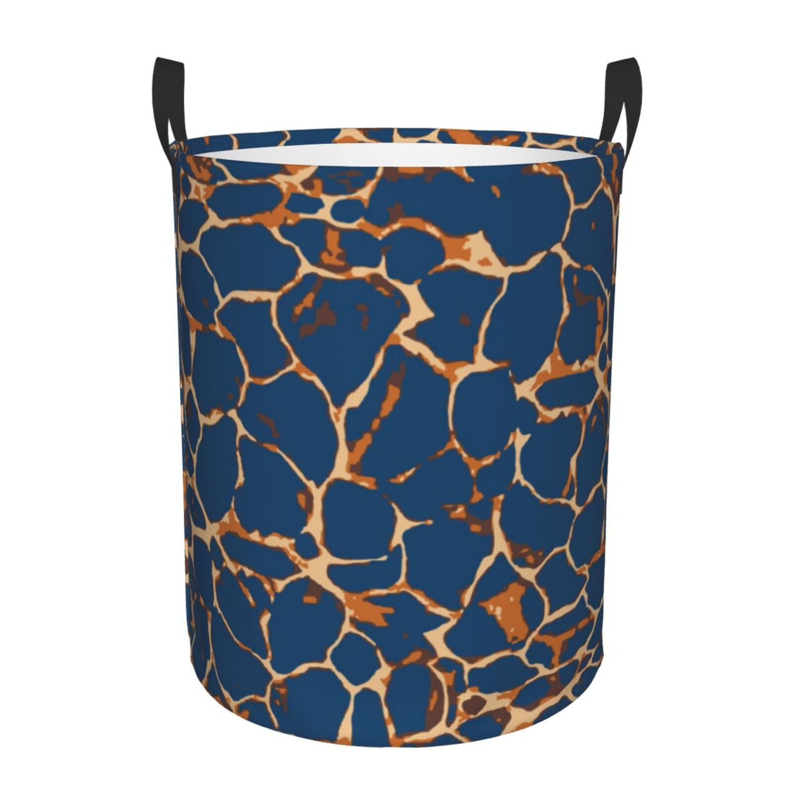 Gukieu Giraffe Skin Print Round Dirty Clothes Bag, Waterproof Standing ...