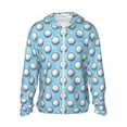 thumbnail image 1 of Gukieu Golf Balls 1 Print Sun Protection Hoodies for Men and Women, Zippered Long-sleeved Quick-drying UV Protection Shirts, Suitable for Sports, Swimming, Fishing-3X-Large, 1 of 7