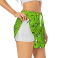 thumbnail image 1 of Gukieu Golf Sport Club Print Women's Sports Shorts with Drawstring Elastic Waistband for Running, Yoga, Fitness-Medium, 1 of 7